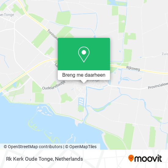 Rk Kerk Oude Tonge kaart