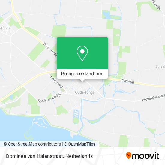 Dominee van Halenstraat kaart