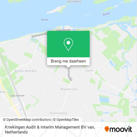 Kriekingen Audit & Interim Management BV van kaart