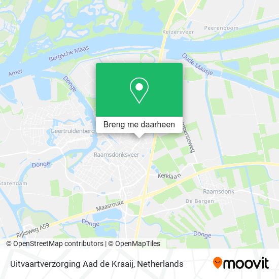 Uitvaartverzorging Aad de Kraaij kaart