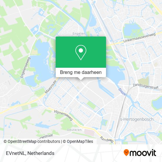 EVnetNL kaart