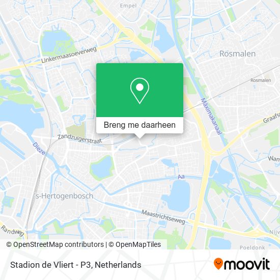 Stadion de Vliert - P3 kaart