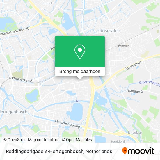 Reddingsbrigade 's-Hertogenbosch kaart