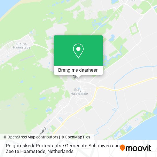 Pelgrimskerk Protestantse Gemeente Schouwen aan Zee te Haamstede kaart