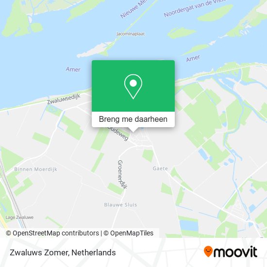 Zwaluws Zomer kaart