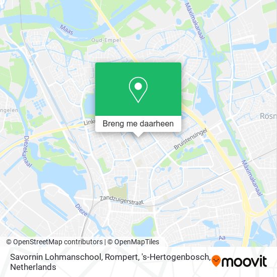 Savornin Lohmanschool, Rompert, 's-Hertogenbosch kaart