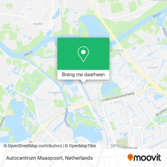 Autocentrum Maaspoort kaart