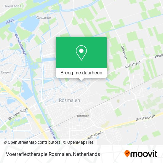 Voetreflextherapie Rosmalen kaart