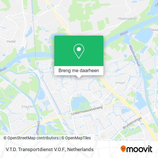 V.T.D. Transportdienst V.O.F. kaart