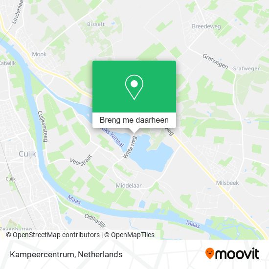 Kampeercentrum kaart