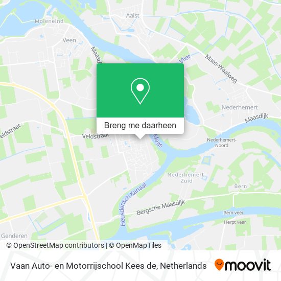 Vaan Auto- en Motorrijschool Kees de kaart
