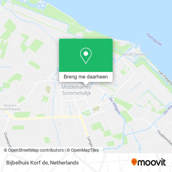 Bijbelhuis Korf de kaart