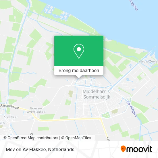 Msv en Av Flakkee kaart