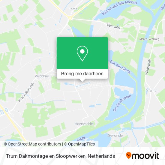 Trum Dakmontage en Sloopwerken kaart