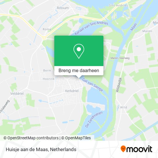 Huisje aan de Maas kaart