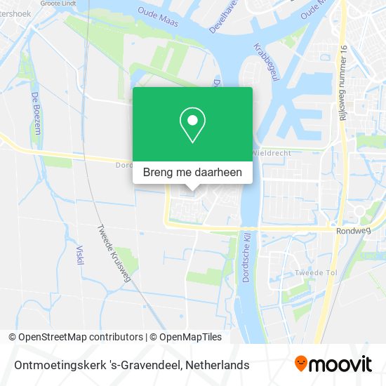 Ontmoetingskerk 's-Gravendeel kaart