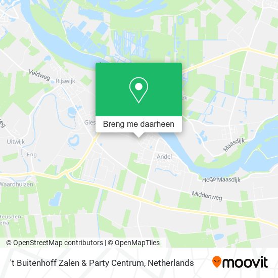 't Buitenhoff Zalen & Party Centrum kaart