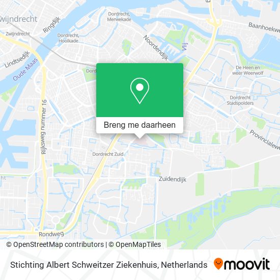 Stichting Albert Schweitzer Ziekenhuis kaart