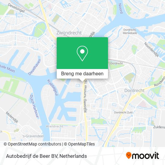 Autobedrijf de Beer BV kaart