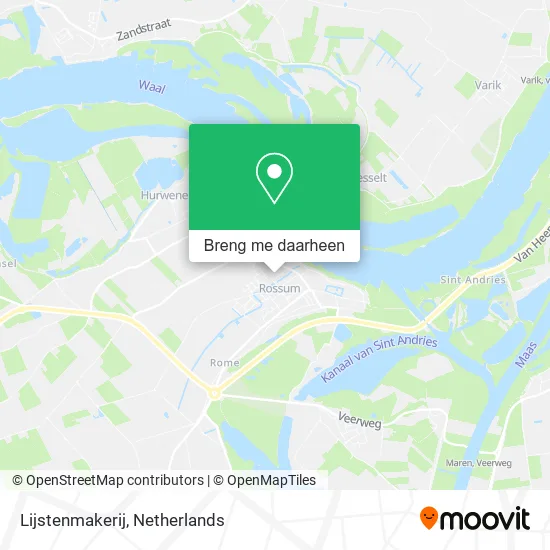 Lijstenmakerij kaart