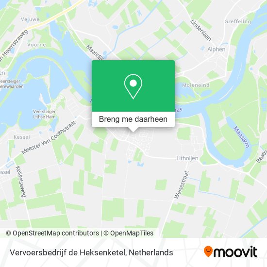 Vervoersbedrijf de Heksenketel kaart