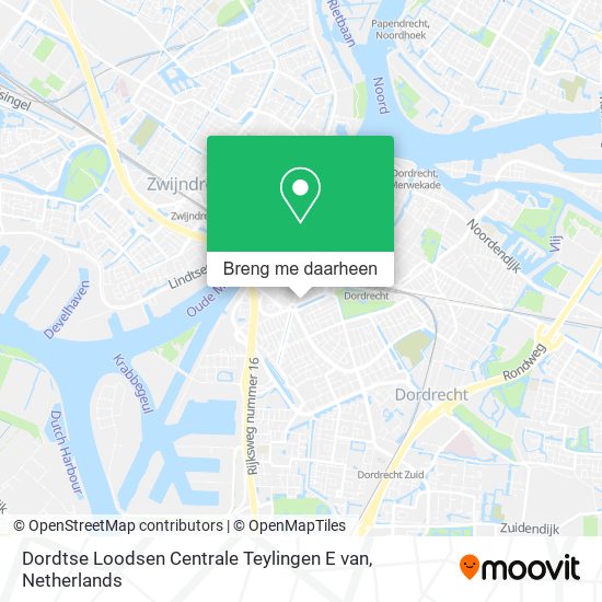 Dordtse Loodsen Centrale Teylingen E van kaart