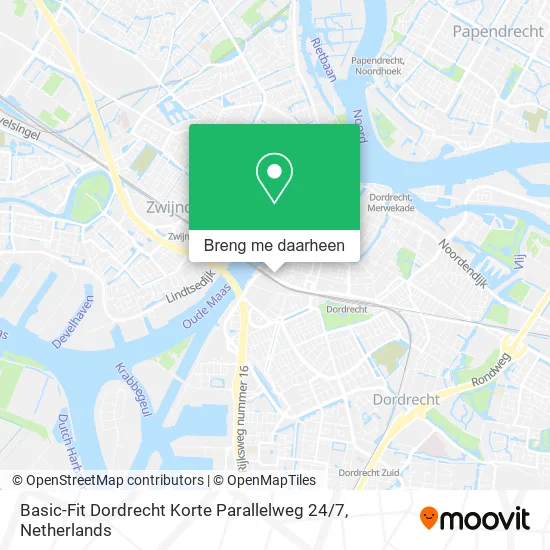 Basic-Fit Dordrecht Korte Parallelweg 24 / 7 kaart