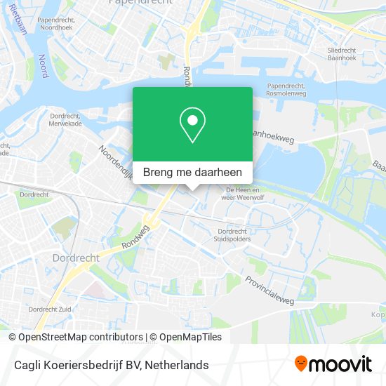 Cagli Koeriersbedrijf BV kaart