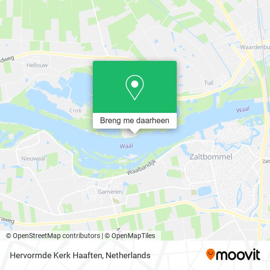 Hervormde Kerk Haaften kaart