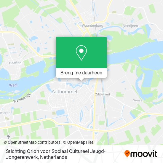 Stichting Orion voor Sociaal Cultureel Jeugd-Jongerenwerk kaart