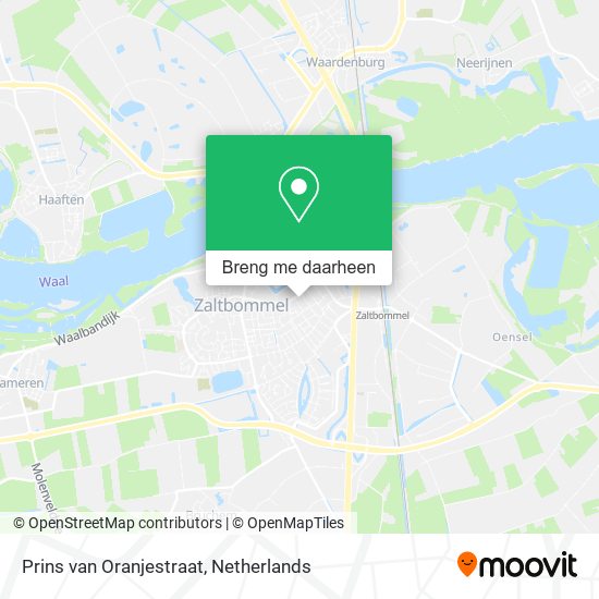 Prins van Oranjestraat kaart