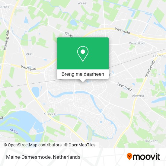 Hoe kom je bij Maine Damesmode in Wijchen met TRANSIT TYPE