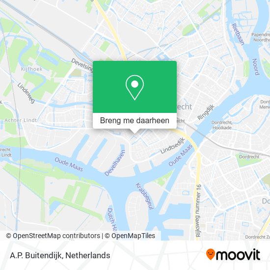 A.P. Buitendijk kaart