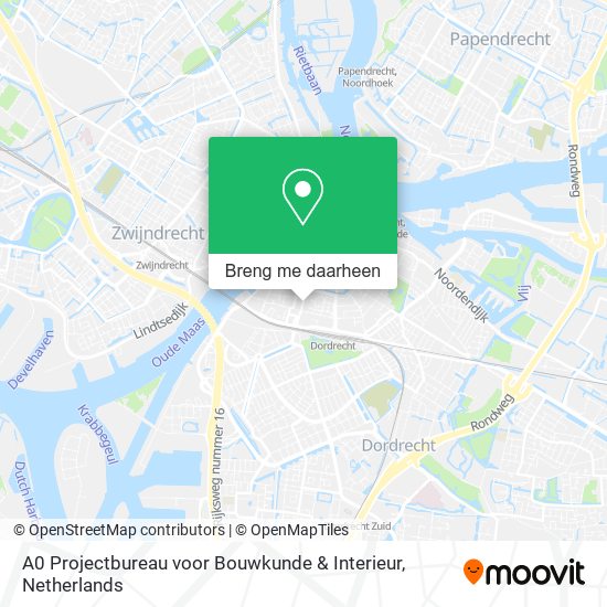 A0 Projectbureau voor Bouwkunde & Interieur kaart