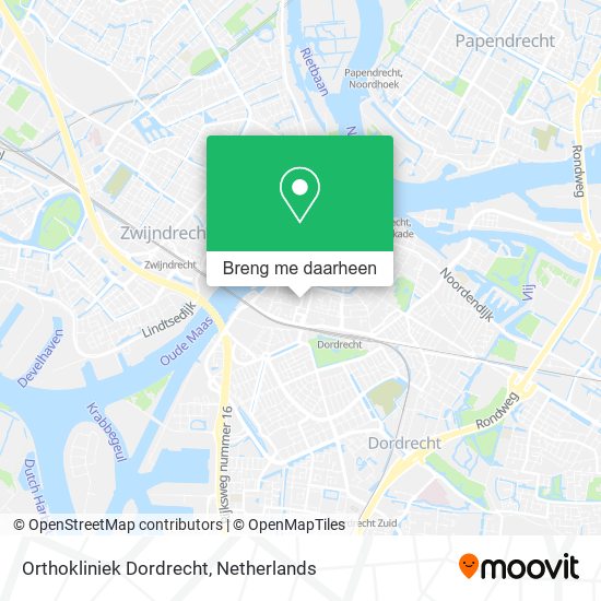 Orthokliniek Dordrecht kaart