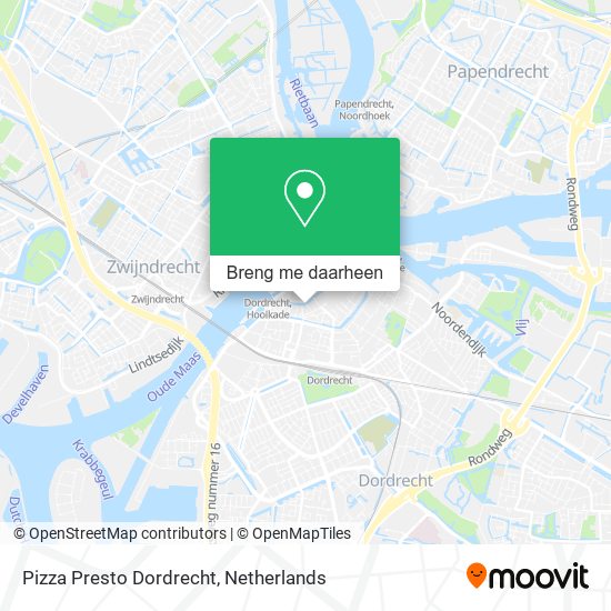 Pizza Presto Dordrecht kaart