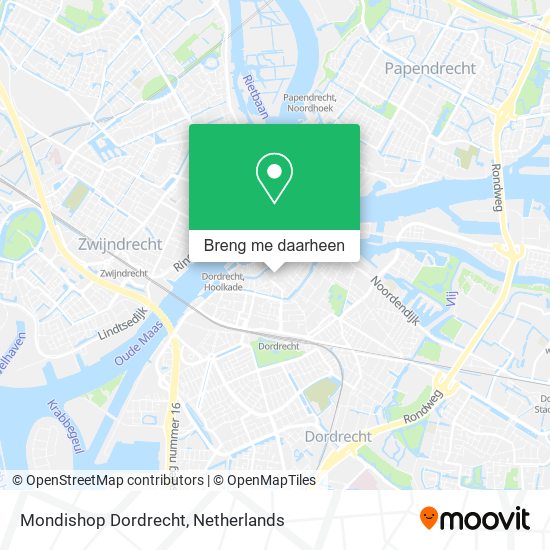 Mondishop Dordrecht kaart