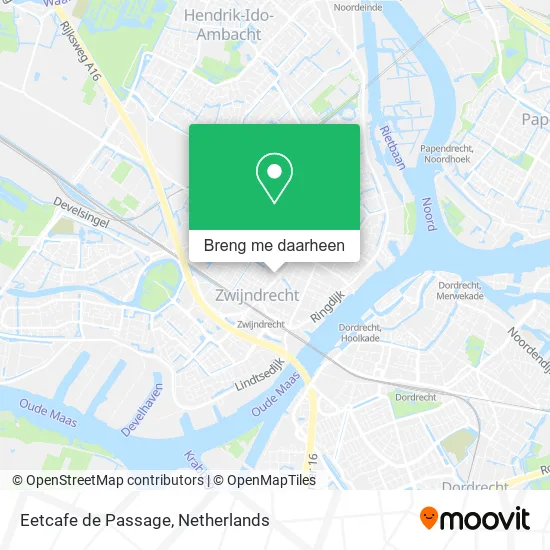 Eetcafe de Passage kaart