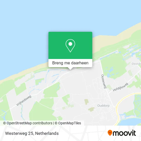 Westerweg 25 kaart