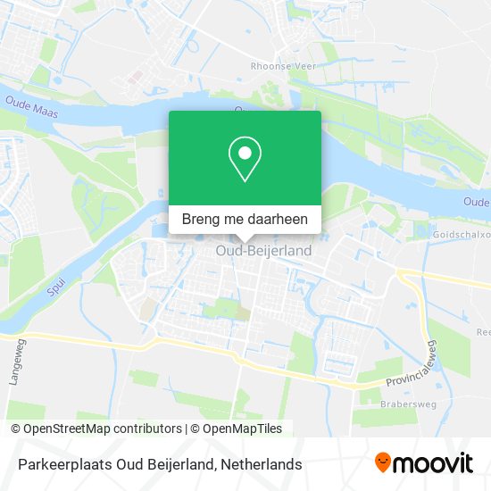 Parkeerplaats Oud Beijerland kaart