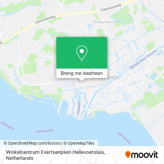 Winkelcentrum Evertsenplein Hellevoetsluis kaart