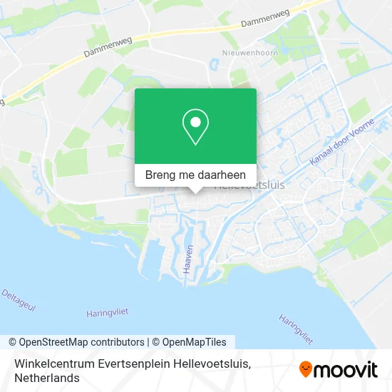 Winkelcentrum Evertsenplein Hellevoetsluis kaart