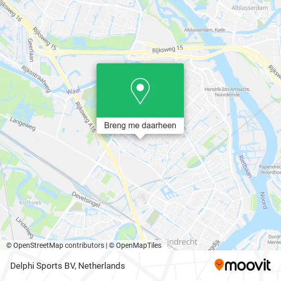 Delphi Sports BV kaart