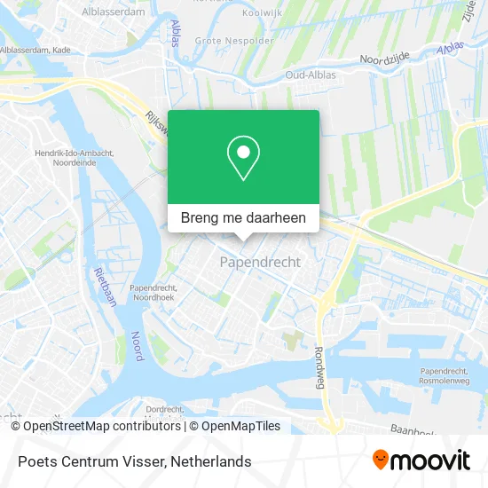 Poets Centrum Visser kaart