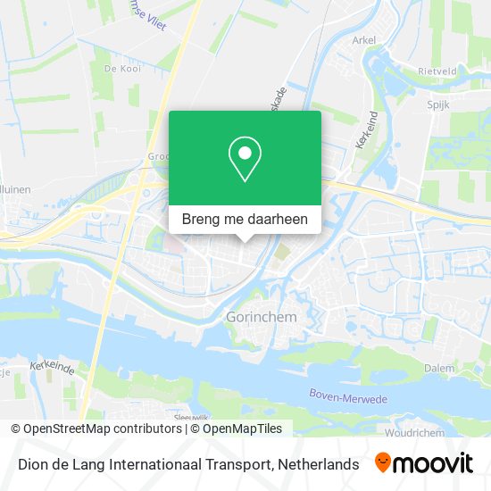 Dion de Lang Internationaal Transport kaart