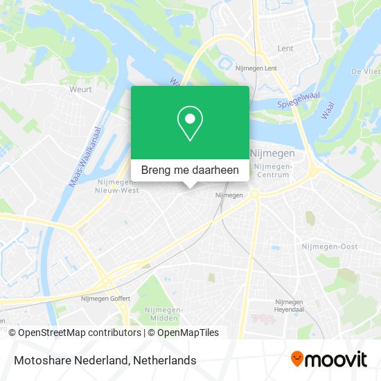 Motoshare Nederland kaart