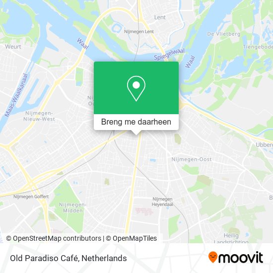 Old Paradiso Café kaart