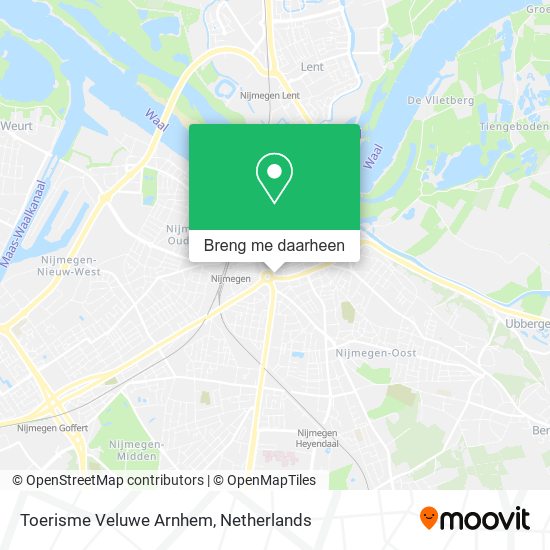 Toerisme Veluwe Arnhem kaart