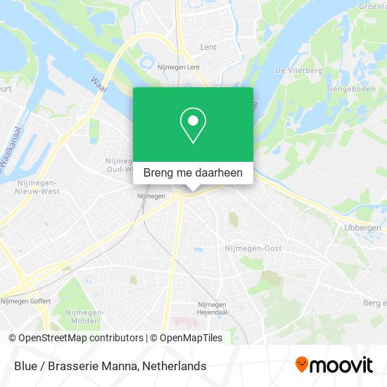 Blue / Brasserie Manna kaart