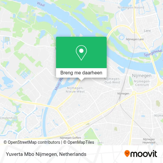 Yuverta Mbo Nijmegen kaart